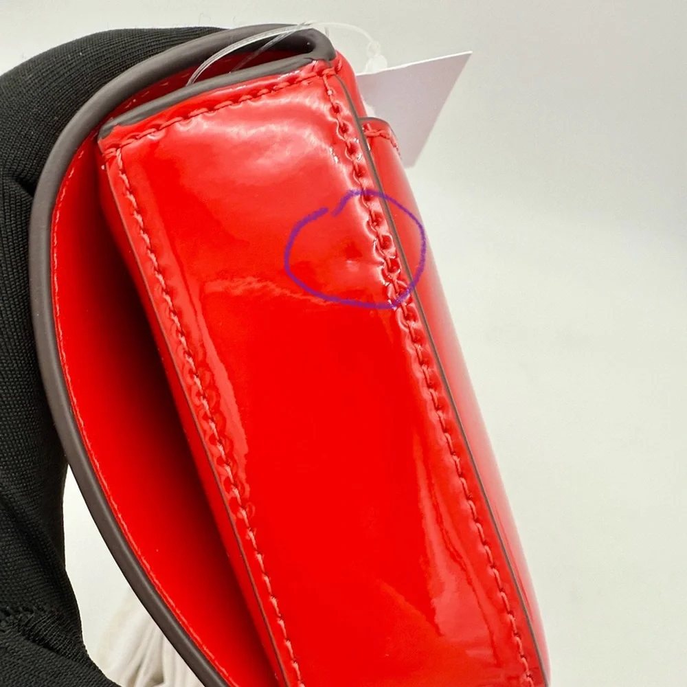 Kate Spade Bridget Patent Mini Crossbody KS Bright Red - Picture 16 of 16